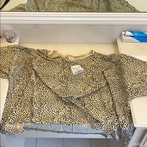 Zara cheetah print top